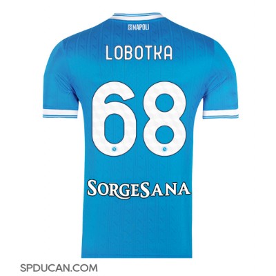 Muški Nogometni Dres SSC Napoli Stanislav Lobotka #68 Domaci 2025-26 Kratak Rukav Muški Nogometni Dres SSC Napoli Stanislav Lobotka #68 Domaci 2025-26 Kratak Rukav